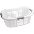 Rubbermaid HipHugger Laundry Basket, 15 bu Capacity, Plastic, White, 1Compartment FG299787WHT